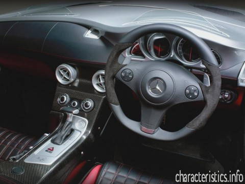 MERCEDES BENZ Generație
 SLR McLaren (C199) Roadster 5.4 i V8 24V Turbo (626 Hp) Caracteristici tehnice
